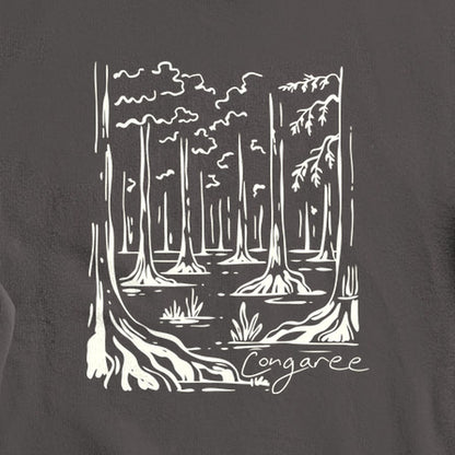 Congaree National Park Line Drawing Crewneck Sweatshirt