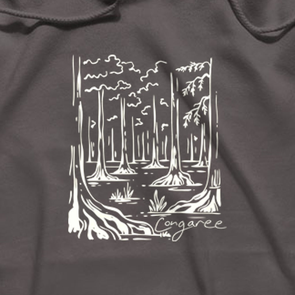 Congaree National Park Line Drawing Hoodie