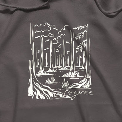 Congaree National Park Line Drawing Hoodie