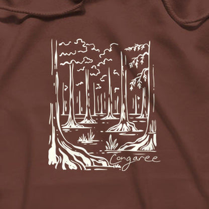 Congaree National Park Line Drawing Hoodie
