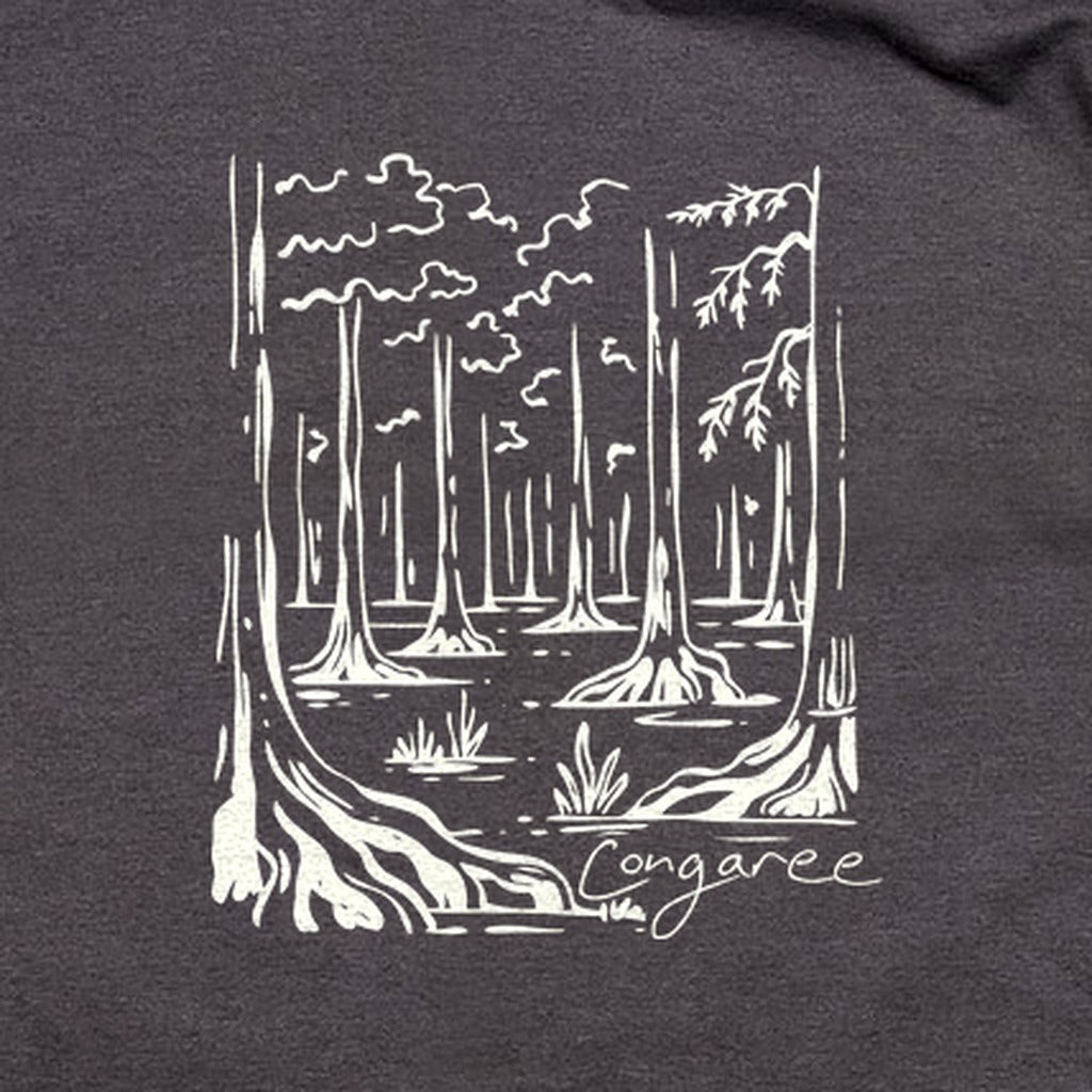 Congaree National Park Line Drawing T-Shirt