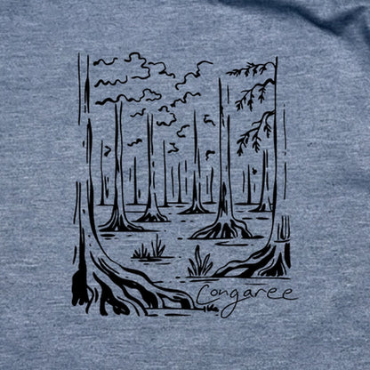 Congaree National Park Line Drawing T-Shirt