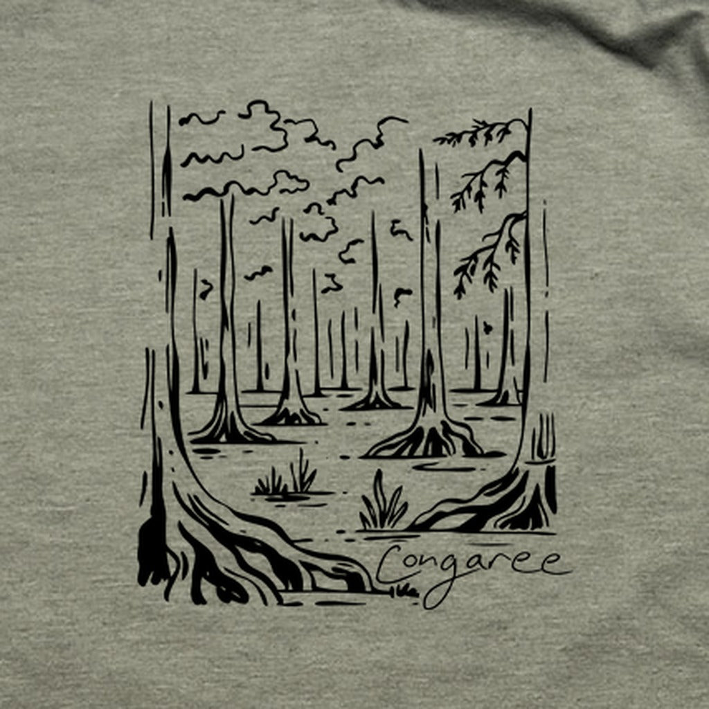 Congaree National Park Line Drawing T-Shirt