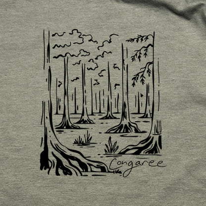 Congaree National Park Line Drawing T-Shirt