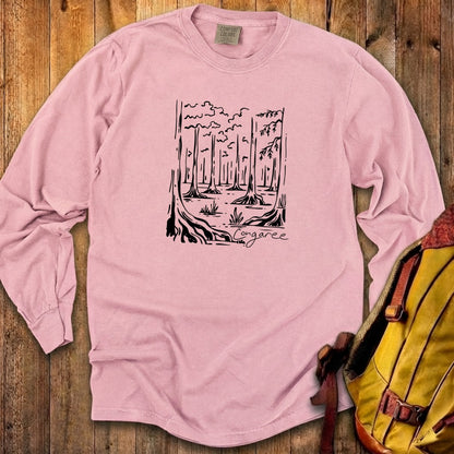 Congaree National Park Line Drawing Premium Long Sleeve