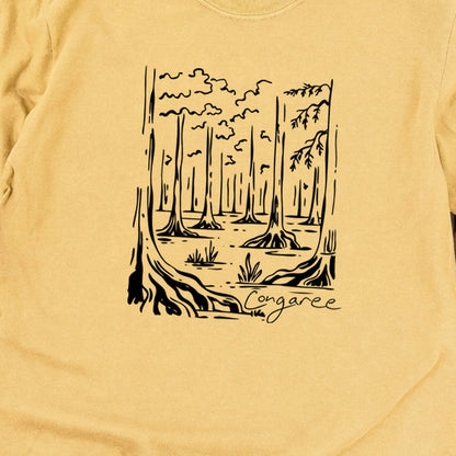 Congaree National Park Line Drawing Premium Long Sleeve