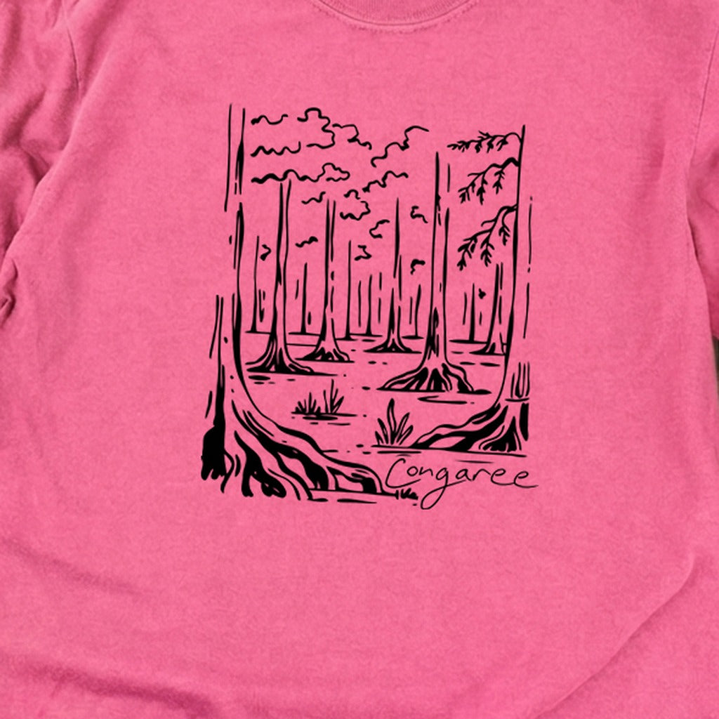 Congaree National Park Line Drawing Premium Long Sleeve