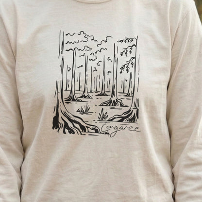 Congaree National Park Line Drawing Premium Long Sleeve