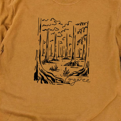 Congaree National Park Line Drawing Premium Long Sleeve