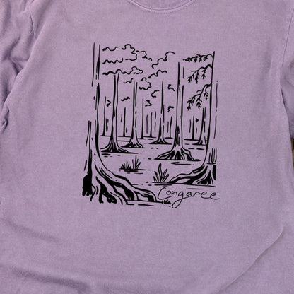 Congaree National Park Line Drawing Premium Long Sleeve