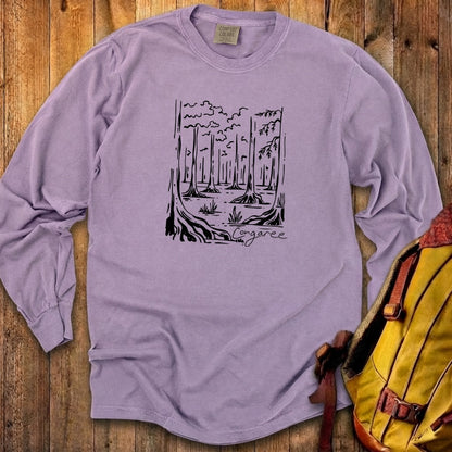 Congaree National Park Line Drawing Premium Long Sleeve