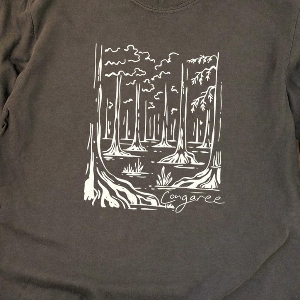 Congaree National Park Line Drawing Premium Long Sleeve