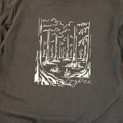 Congaree National Park Line Drawing Premium Long Sleeve