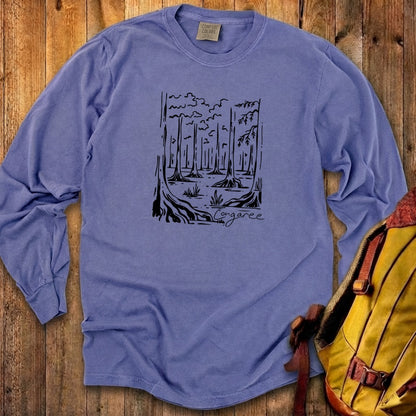Congaree National Park Line Drawing Premium Long Sleeve