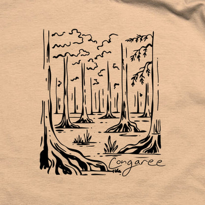 Congaree National Park Line Drawing T-Shirt