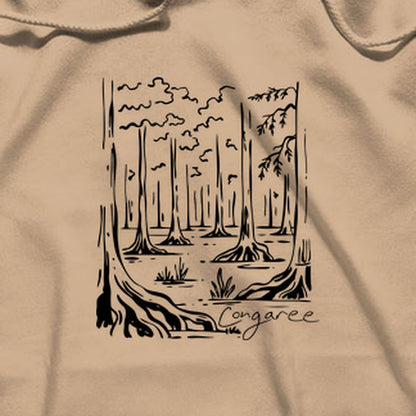 Congaree National Park Line Drawing Hoodie