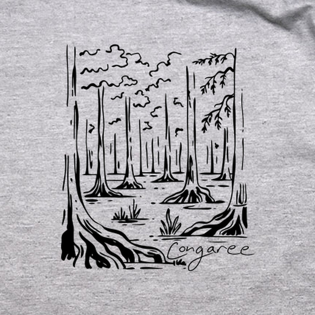 Congaree National Park Line Drawing T-Shirt