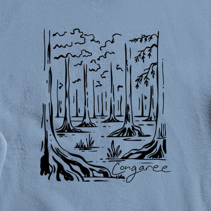 Congaree National Park Line Drawing Crewneck Sweatshirt