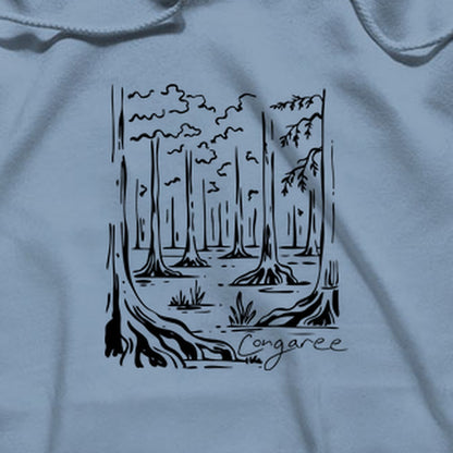 Congaree National Park Line Drawing Hoodie