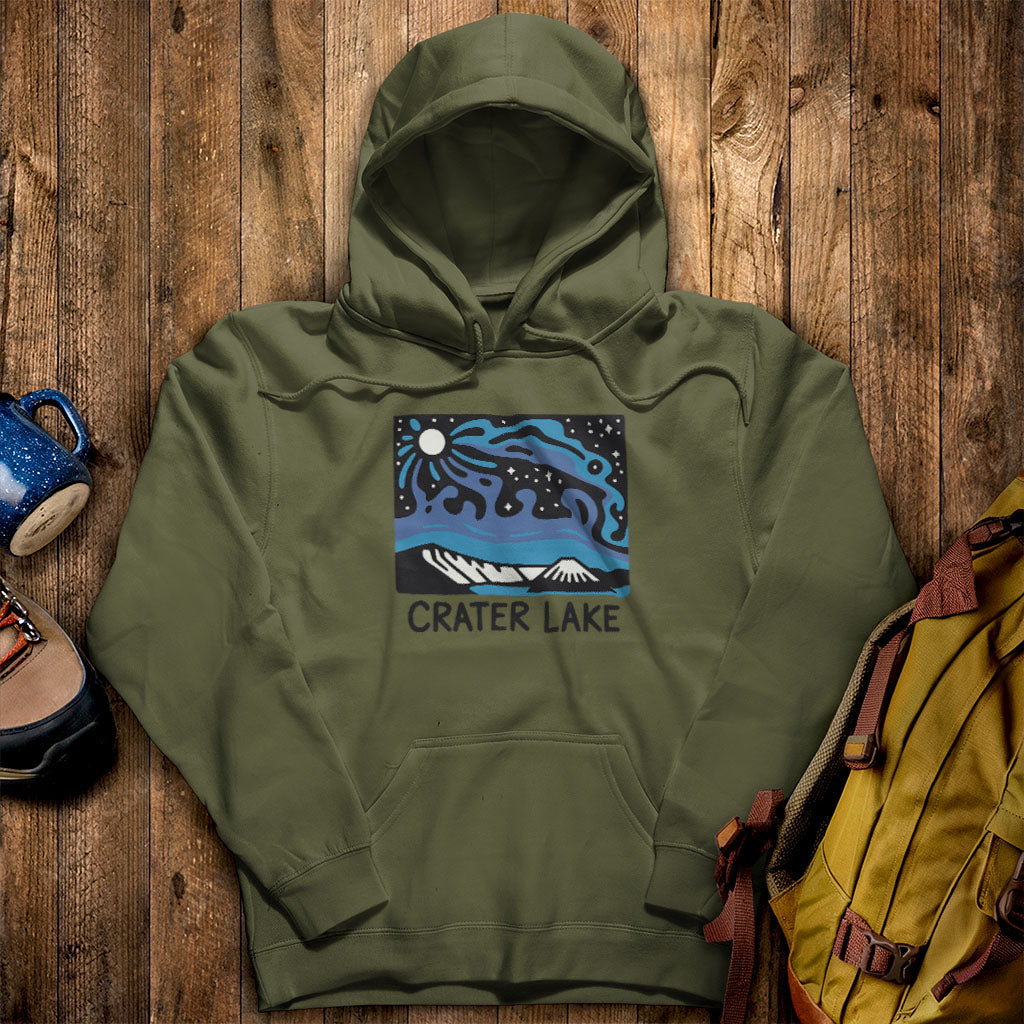 Crater Lake at Night Hoodie