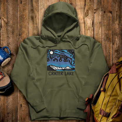 Crater Lake at Night Hoodie