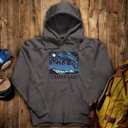 Crater Lake at Night Hoodie