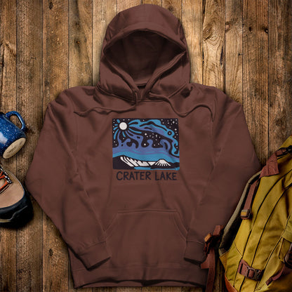 Crater Lake at Night Hoodie
