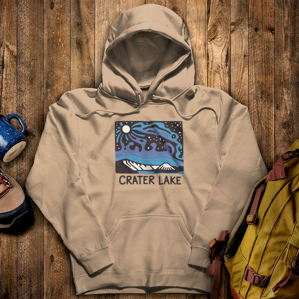 Crater Lake at Night Hoodie