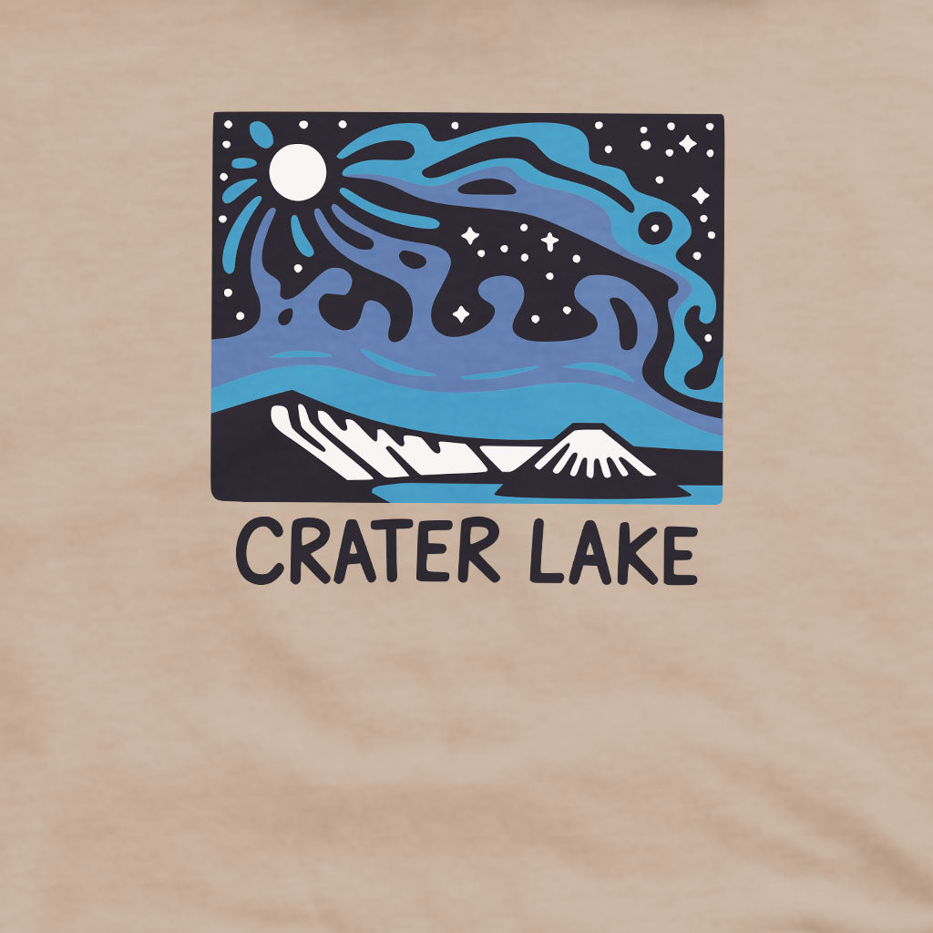 Crater Lake at Night Crewneck Sweatshirt