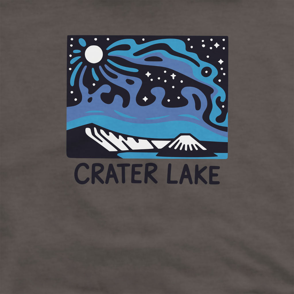 Crater Lake at Night Crewneck Sweatshirt