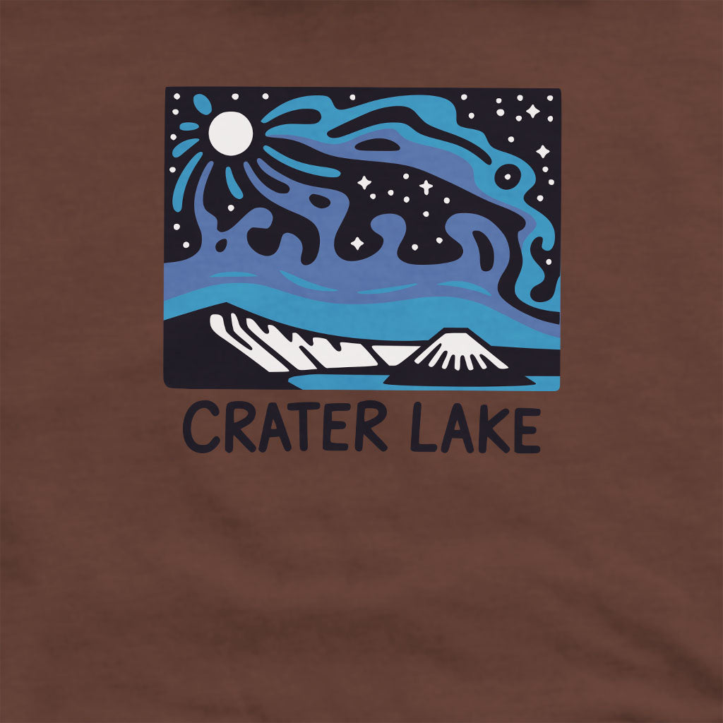 Crater Lake at Night Crewneck Sweatshirt