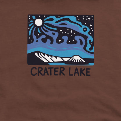 Crater Lake at Night Crewneck Sweatshirt