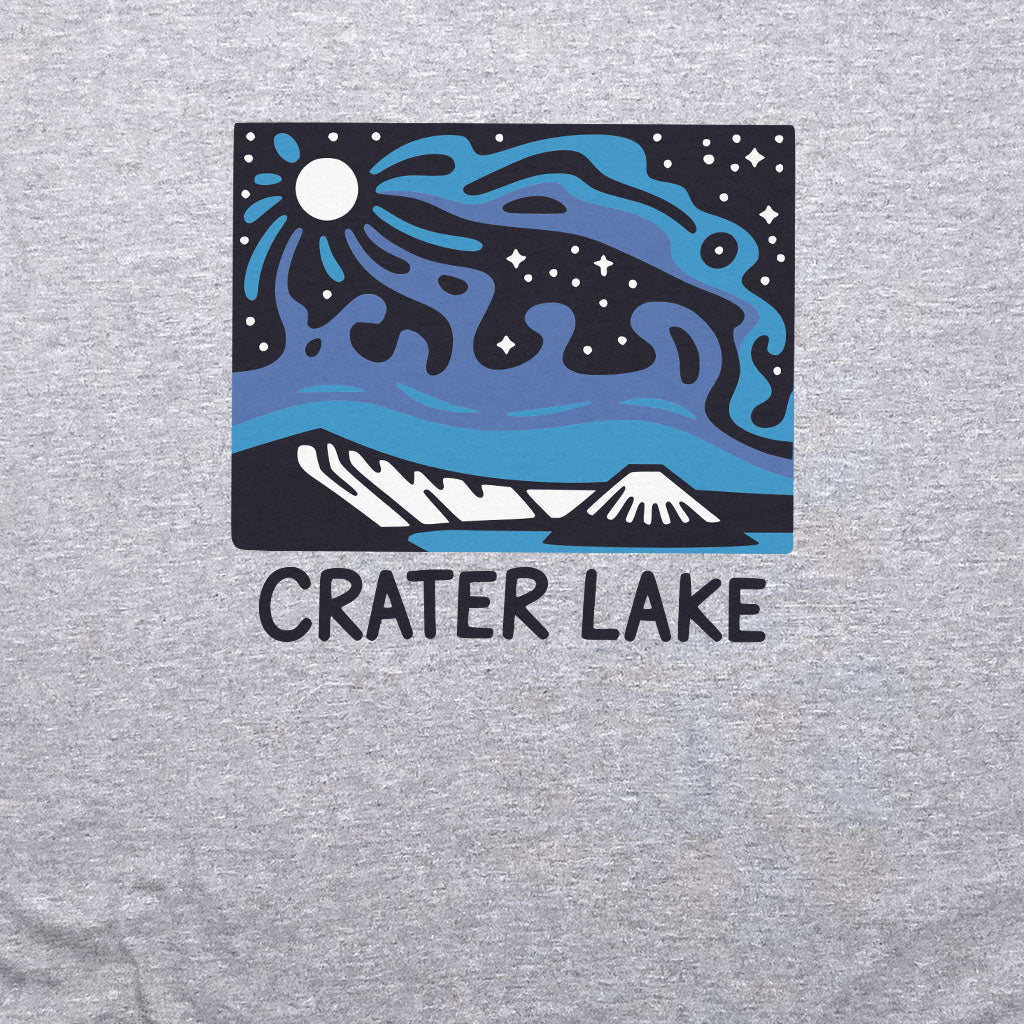 Crater Lake at Night Crewneck Sweatshirt
