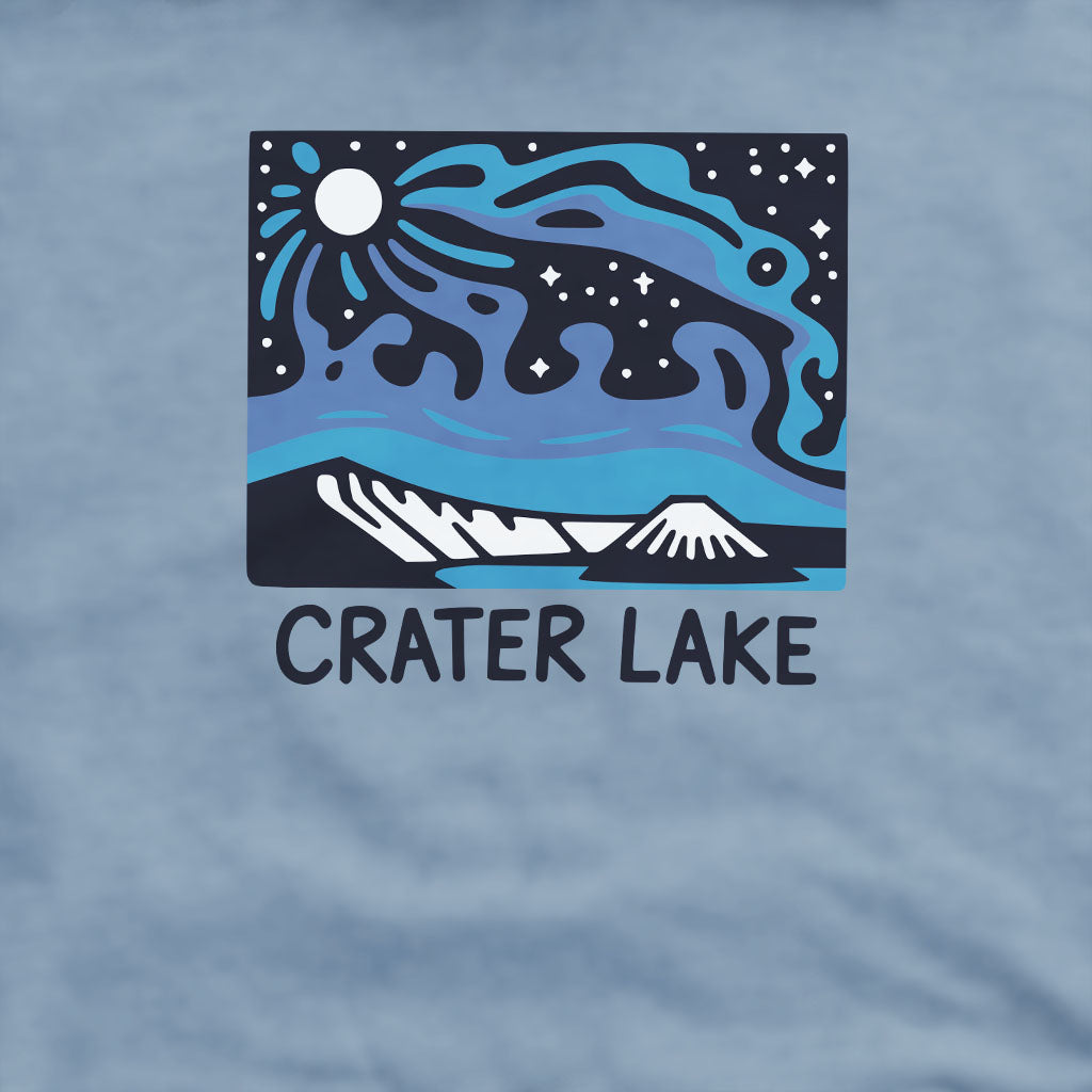 Crater Lake at Night Crewneck Sweatshirt
