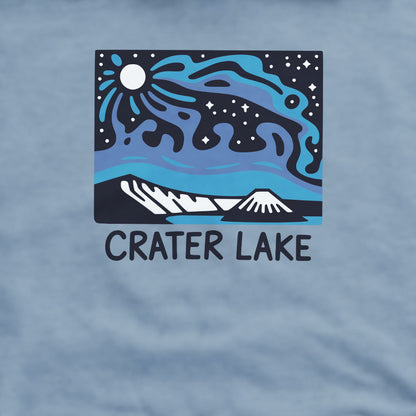 Crater Lake at Night Crewneck Sweatshirt