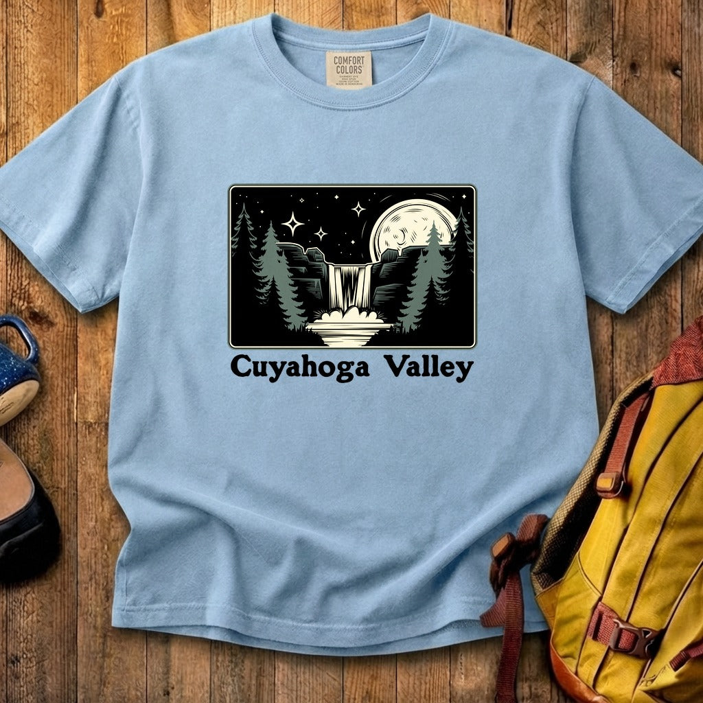 Cuyahoga Valley at Night Cotton T-Shirt
