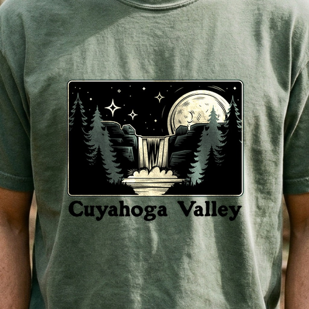Cuyahoga Valley at Night Cotton T-Shirt