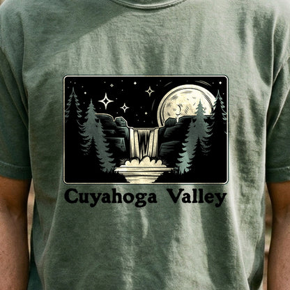 Cuyahoga Valley at Night Cotton T-Shirt