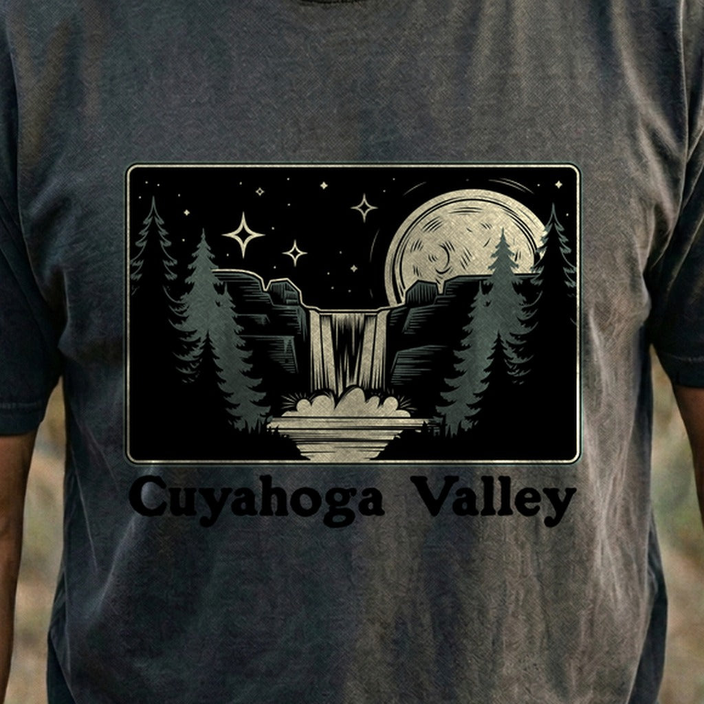 Cuyahoga Valley at Night Cotton T-Shirt