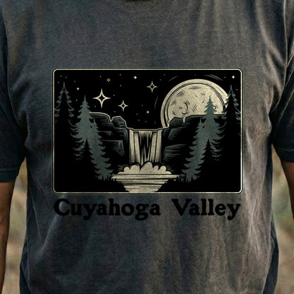 Cuyahoga Valley at Night Cotton T-Shirt