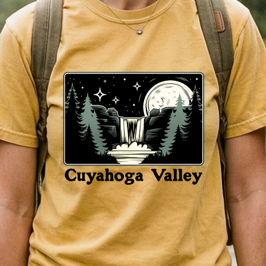 Cuyahoga Valley at Night Cotton T-Shirt