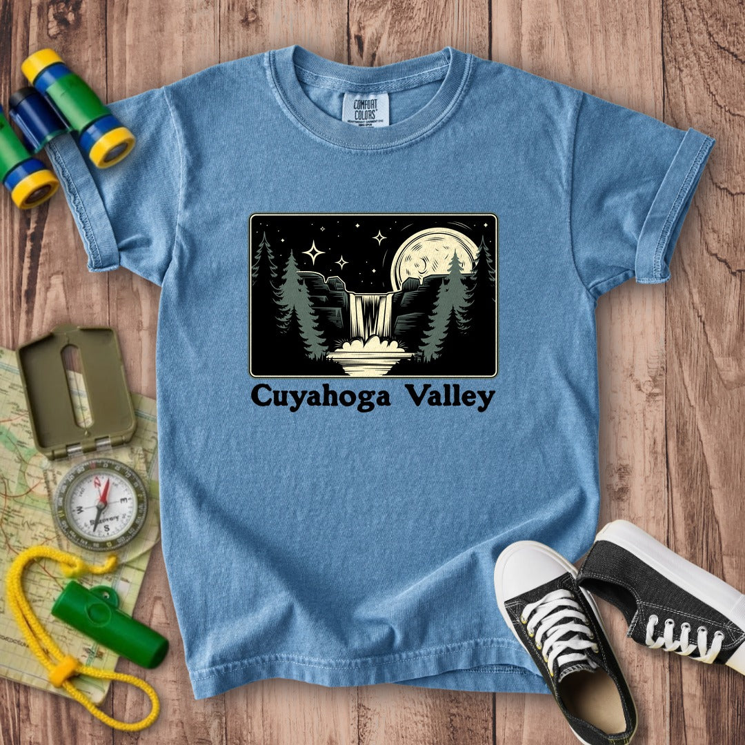Cuyahoga Valley at Night Kids Cotton T-Shirt
