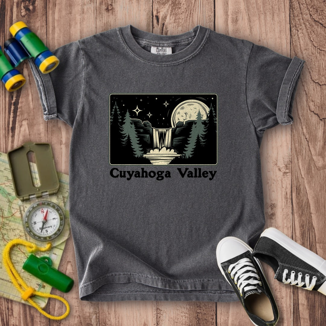Cuyahoga Valley at Night Kids Cotton T-Shirt