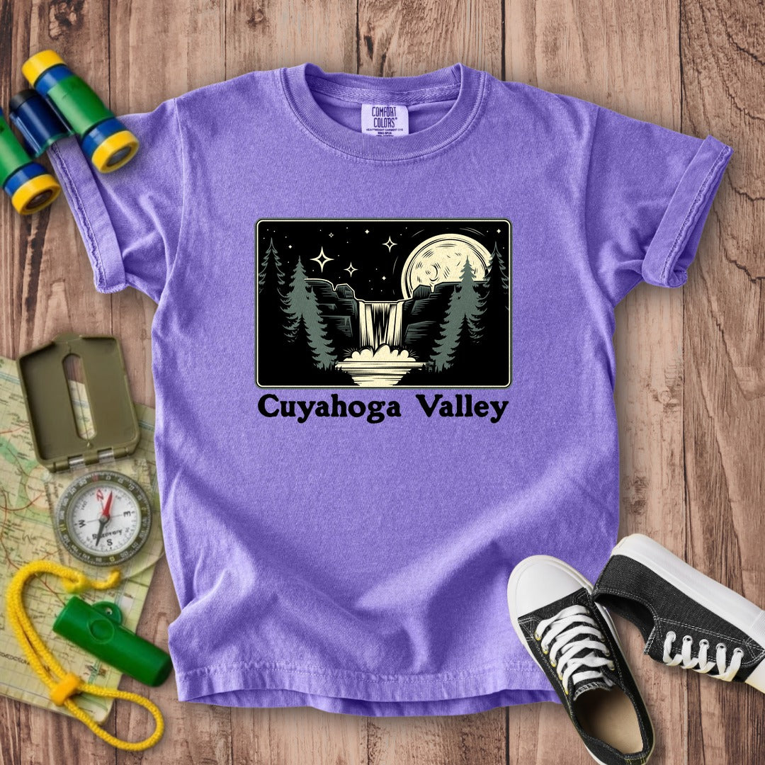 Cuyahoga Valley at Night Kids Cotton T-Shirt