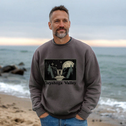 Cuyahoga Valley at Night Crewneck Sweatshirt