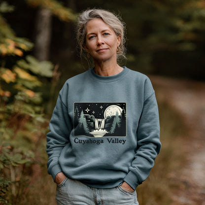 Cuyahoga Valley at Night Crewneck Sweatshirt