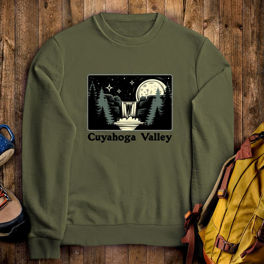 Cuyahoga Valley at Night Crewneck Sweatshirt