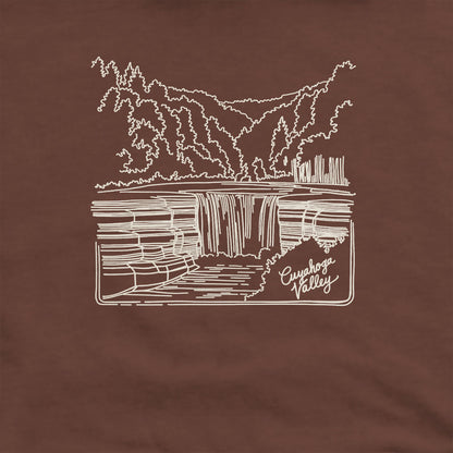 Cuyahoga Valley Line Drawing Hoodie