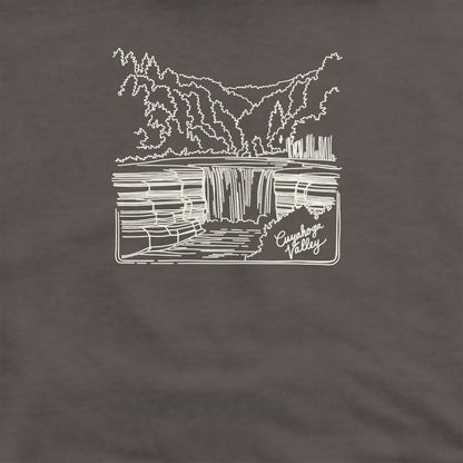 Cuyahoga Valley Line Drawing Crewneck Sweatshirt