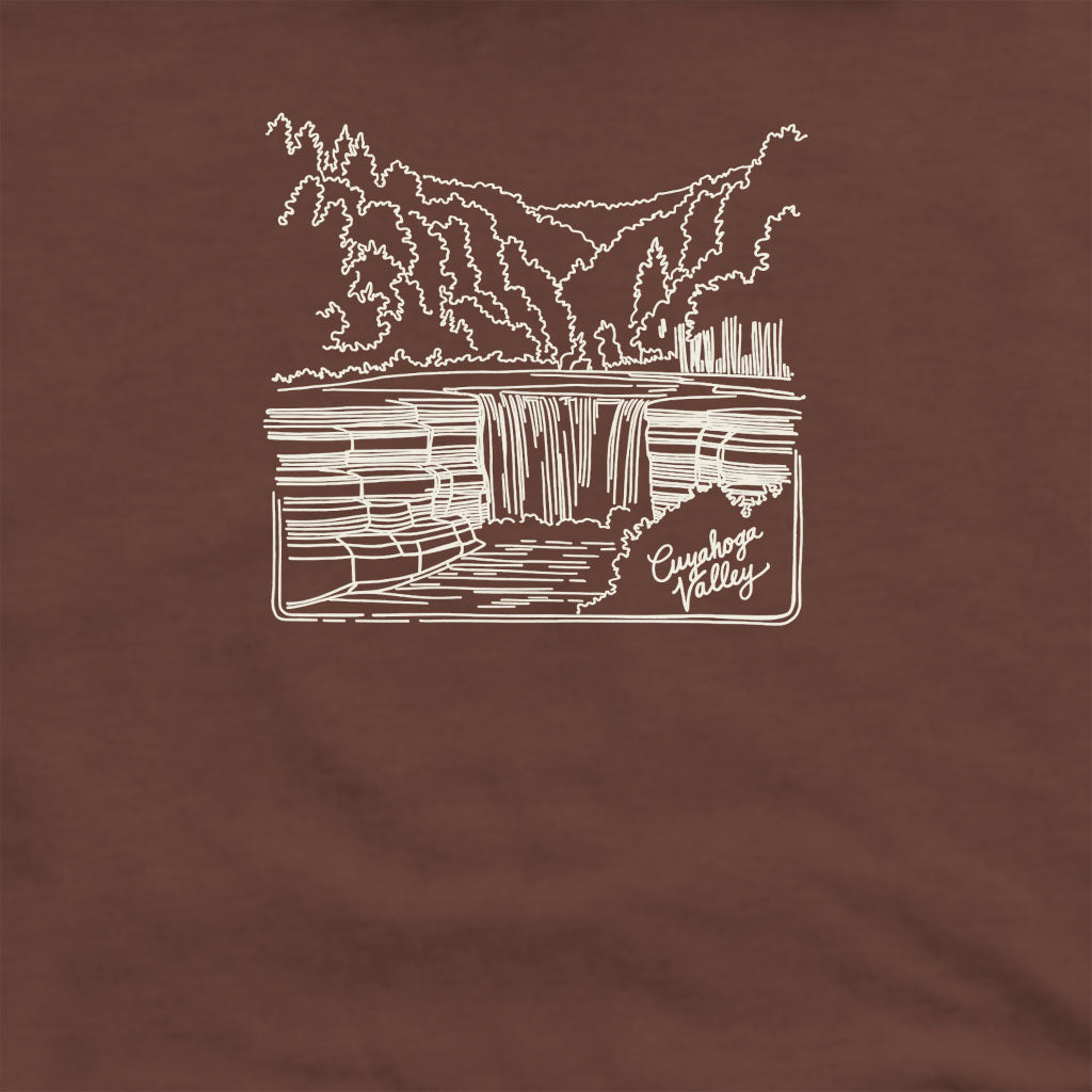 Cuyahoga Valley Line Drawing Crewneck Sweatshirt